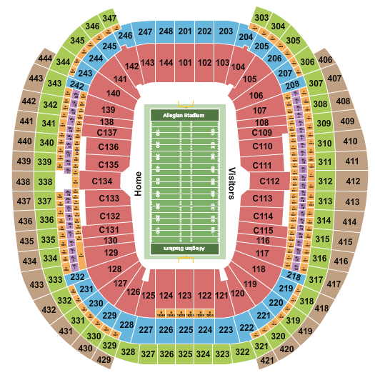 Allegiant Stadium National Championship Seating Chart